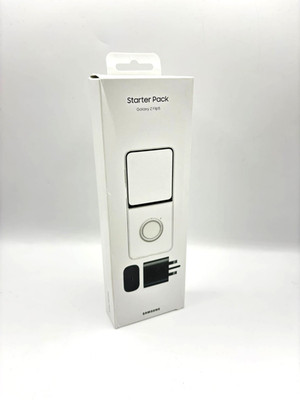 Original Samsung Galaxy Z Flip 5 - Clear Case + 25W Wandstecker UK EF-XF73KKTEGGB
