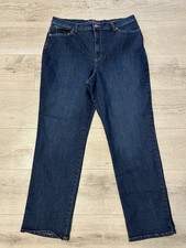 Gloria Vanderbilt Amanda Jeans Size 18 Average Blue Stretch Denim Straight Leg