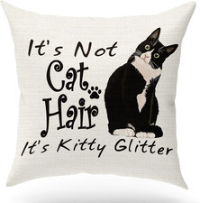 Cat Pillow Case Funny Gift for Cat Lovers Cat Mom Gifts Crazy Cat Lady Gifts for
