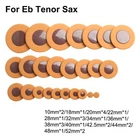 For Tenor Sax Leather Pads 25 PCS Replacement Accessories 14 Sizes Brown
