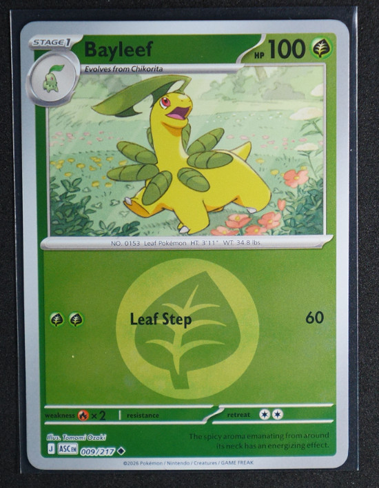 Bayleef Energy Symbol Reverse Holo Uncommon #009/217 ME: Ascended Heroes 2026 NM