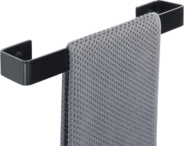 Handtuchhalter Schwarz GäStehandtuchhalter Wandmontage Edelstahl Handtuchring Ba-image