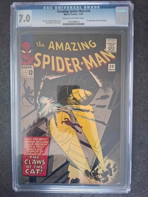 Amazing Spider-Man #30 CGC 7.0 1st Appearance Cat Burglar Marvel 1965