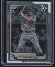2024 Bowman Chrome Prospects Myles Naylor Oakland Athletics #BCP-136