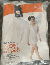Adult Airblown Inflatable Light Up Angel Wings Costume Accessory Brand New