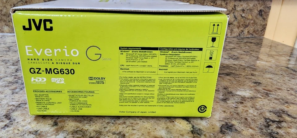 JVC Everio GZ-MG630AU HD  Camcorder Blue Everio Hard Disk  NIB - Image 2 of 4