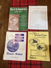 Lot of 4 VINTAGE Hammond Organ Music Books -