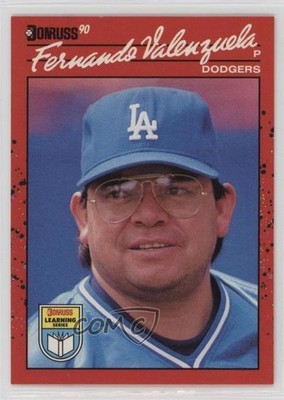 1990 Donruss Learning Series Fernando Valenzuela #39 m4l