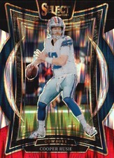 2024 Panini Select #22 Cooper Rush Black & Red Prizm Shock