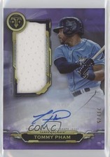 2019 Triple Threads Single Jumbo Relics Amethyst 21/75 Tommy Pham Auto 03rx