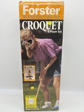Vintage 1994 Forster Croquet 6 Player Set Complete The Contender box Rack
