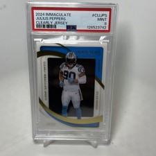 2024 Panini Immaculate Julius Peppers Clearly Jerseys #/99 Panthers
