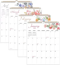 Comix 2026 Wall Calendar 11.5x14 Inch - 12 Month Jan to 1 Pack, Simple Floral 