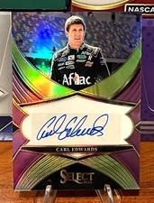 2025 Panini Select Racing #LS-CES Carl Edwards Legendary Signatures Purple /49