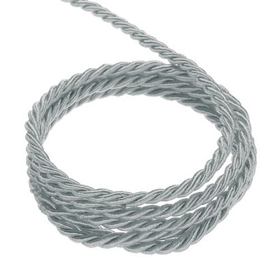 Twisted Cord Trim, 22 Yard 3mm 3-Ply Twine Braided Rope Thread,Grey