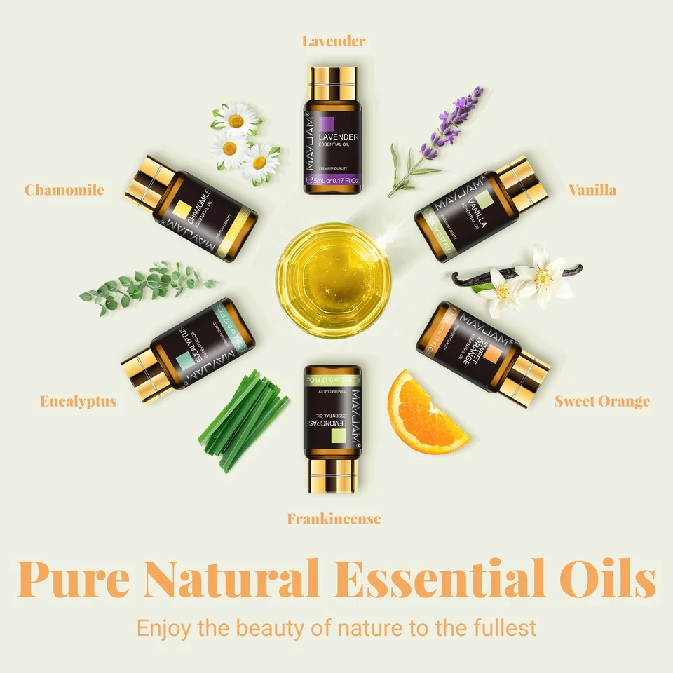 MAYJAM 28Pcs Essential Oils Sets Fragrances Oil Gift Kit 100% Pure for Diffuser - Image 3 of 4