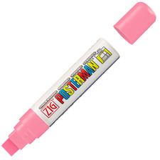 Pink Posterman Waterproof Pen - 15mm Nib