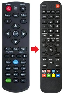 Fernbedienung geeignet für OPTOMA DS328 | DS330 | DW326E
