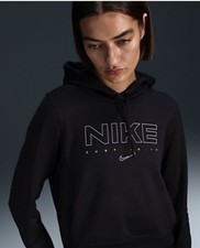 Nike Mujer Deportes Entrenamiento Sudadera con Capucha Sudadera Agujero para el Pulgar 2XL Negro Nuevo Precio de venta sugerido por el fabricante $75