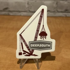 Deep South Crane Rigging  Operating Engineers Hardhat Sticker Hard Hat B