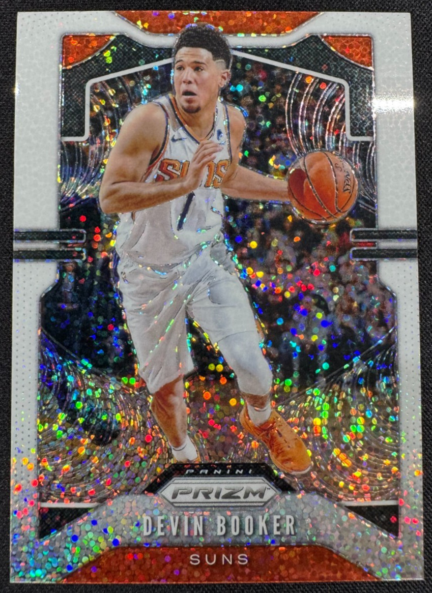 2019-20 Prizm #67 Devin Booker White Sparkle Prizm SSP - Phoenix Suns