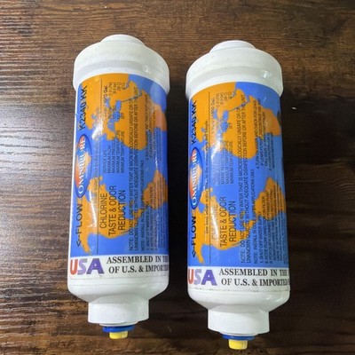 (LOT OF 2) Omnipure K2340-KK Inline GAC 6'' x 2'' Postfilter 3/8 Tube