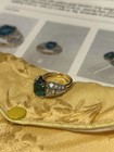Platinum & 18K Gold Ring with 1.95 ct Square Emerald & 28 Diamonds (0.9ct) — photo 2