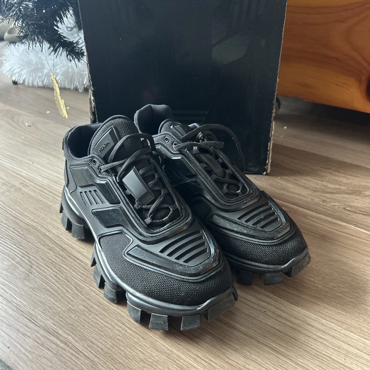 Prada Cloudbust Thunder Knit Black for sale - eBay