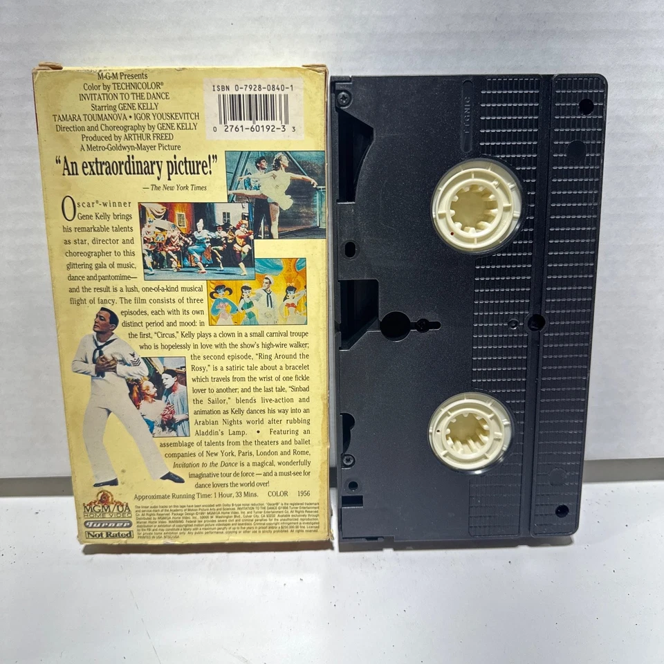 Invitation to the Dance VHS 1956 Musical MGM/UA Home Video - Image 2 of 2