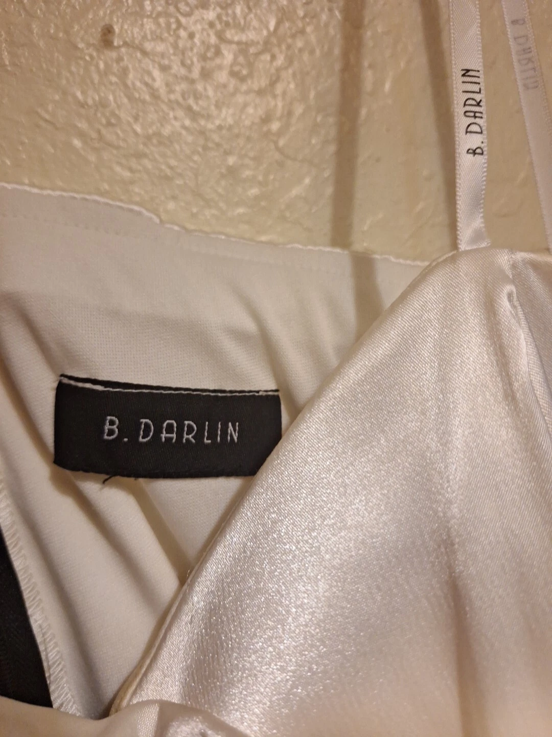 OFF WHITE Mini Abito B Darlin Junior Senza Spalline Piccolo Mini Abito Nero Off White Raso