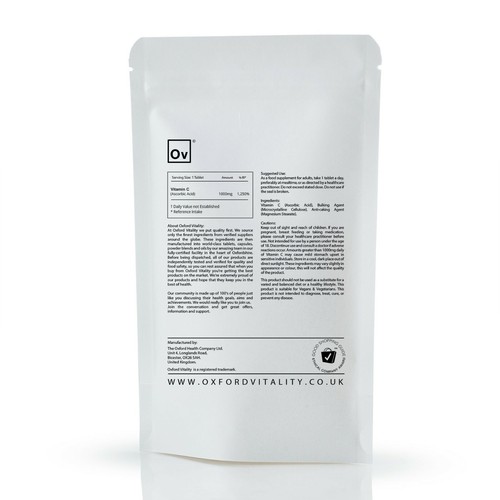 Vitamin C 1000mg Tabletten: Hochfeste Ascorbinsäure Energie Immungesundheit - Bild 3 von 5