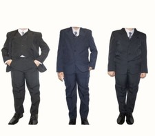 KINDER HOSENANZUG 5 TEILIG WESTE BLAZER HEMD KRAWATTE UND HOSE SCHWARZ 