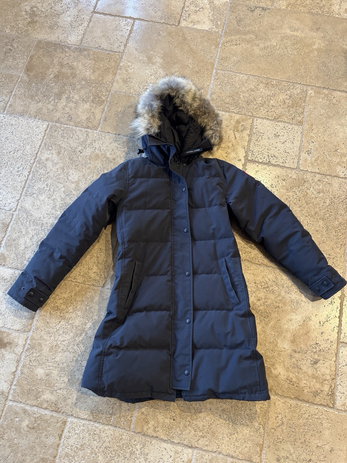 WOMEN’S NAVY -MARINE CANADA GOOSE SHELBURNE PARKA SZ SMALL STYLE 3802L