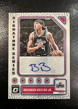 2023-24 Donruss Optic BRANDON BOSTON JR. Signature Series Auto #SS-BBJ 