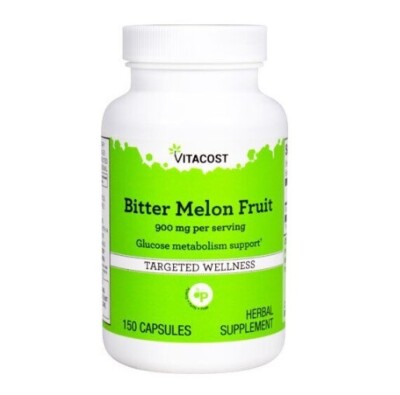 Vitacost Bitter Melon Fruit -- 900 mg per serving - 150 Capsules 11/2026