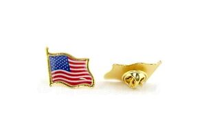 10 PCS x USA America Country Flag Lapel Hat Cap Tie Pin Badge Stars & Stripes 