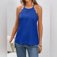 SHEIN- Blue Summer tank top scoop neck size XL