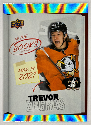 2024-25 UD Tim Hortons Trevor Zegras In The Books #ITB-5 Anaheim