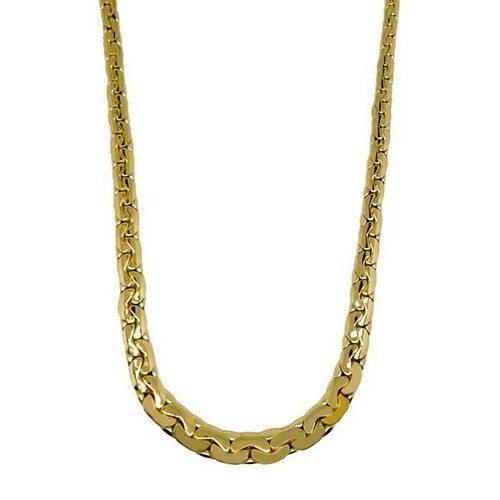 Collier collana girocollo in oro giallo 750 o 18 carati con nodo cobra - Picture 5 of 11
