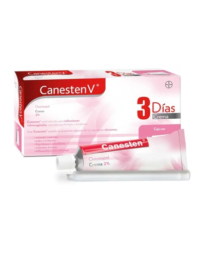 Canesten V Clorotimazol 2% CremaTratamiento 3 Dias  Cloromazole cream 3 days