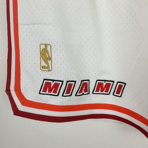 Just Don Miami Heat Mitchell & Ness XL XLarge Jersey Shorts NBA White NWT - Picture 5 of 12