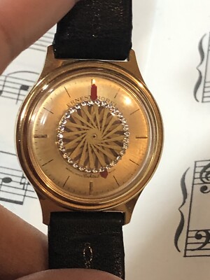 VINTAGE ERNEST BOREL KALEIDOSCOPE MEN WATCH=RUNS