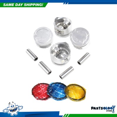 DNJ PRK211 Piston and Ring Kit For 86-87 Acura Integra 1.6L L4 DOHC 16V D16A1