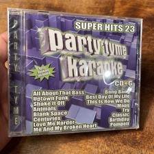 Party Tyme Karaoke Super Hits 23 16-song CD G Audio CD New