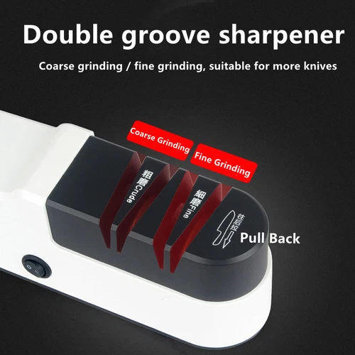 Electric Knife Sharpener Professional Kitchen Scissor Knife Sharpening Tool AU - Picture 5 of 11