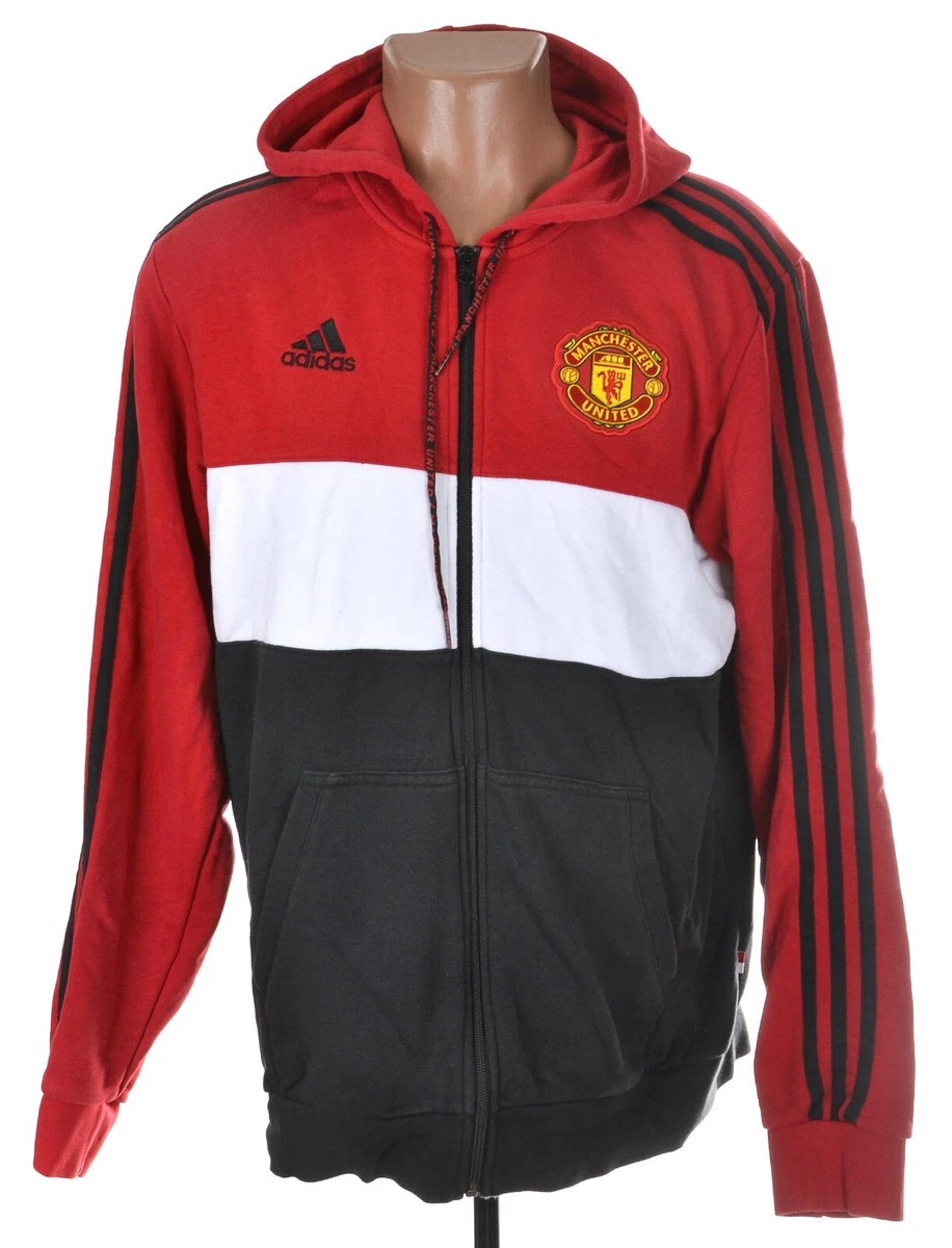 MANCHESTER UNITED 2019 2020 FOOTBALL HOODED JACKET JERSEY ADIDAS