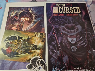 The Few and the Cursed #1 cover by Felipe Watanabe & Marcelo Costa w/extras