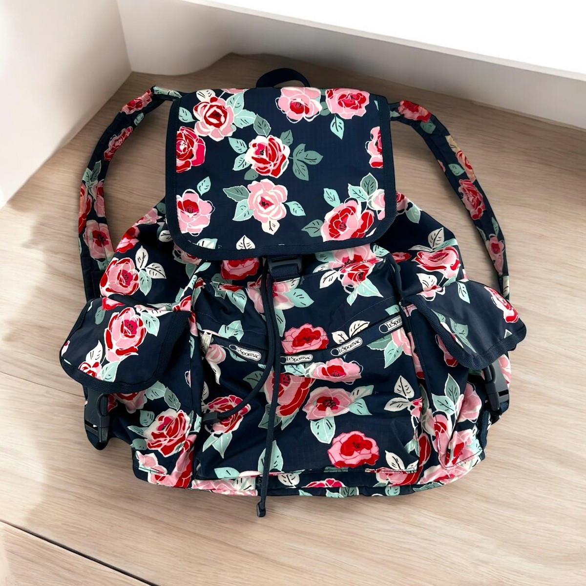 LeSportsac Voyager Backpack In Magnificent Pattern Lesportsac Voyager Backpack (Spice Market) - Walmart.com main image 4