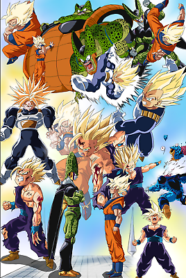 Cell Saga Kai - Dragon Ball Z Block Giant Wall Art Poster