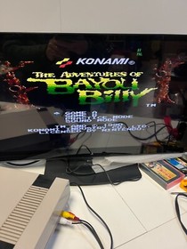 THE ADVENTURES OF BAYOU BILLY NES KONAMI NINTENDO PAL CARTRIDGE 1991